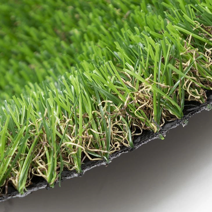 4 Tone Green UV Resistant Durable Soft Thick 35mm Artificial Turf For Homes Garden Decoration