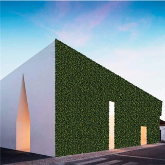 Panel Boxwood Tiruan Hiasan Dinding Kehijauan